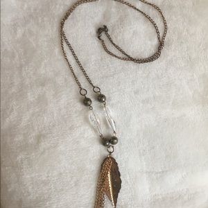 Feather Costume Jewelry Necklace